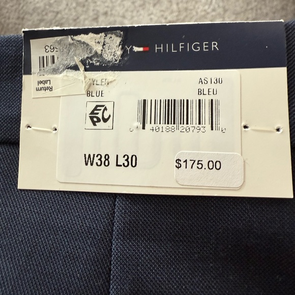 Tommy Hilfiger Men's Navy Dress Pants - Picture 3 of 3